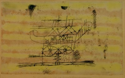 Lešení pro hlavu monumentální sochy od Paul Klee