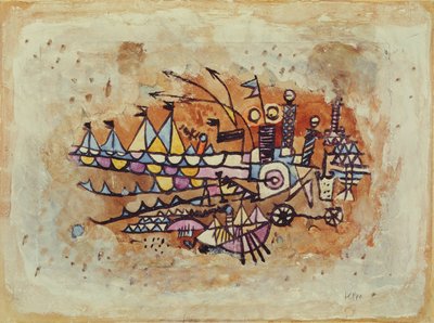 Přístavní scéna od Paul Klee