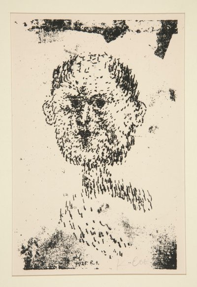 Head (Kopf) - Bearded Man (Baertiger Mann) od Paul Klee