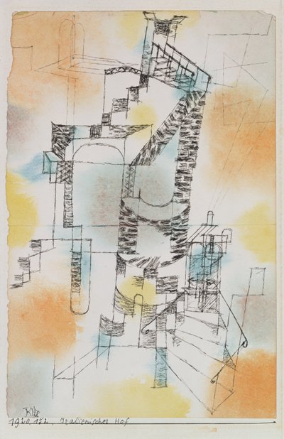 Italský dvůr od Paul Klee