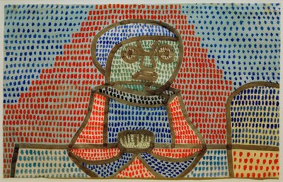 Chlapec u stolu od Paul Klee