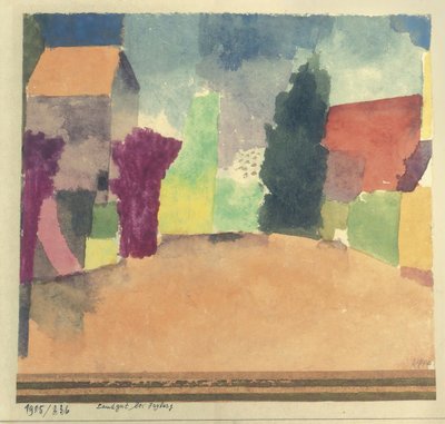 Landgut bei Fryburg Country House u Fribourgu, 1915. od Paul Klee