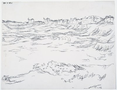 Munich Bay, Military Dugouts, na pozadí prvních domů v Milbertshofenu od Paul Klee