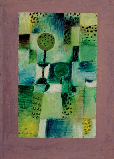 Obrázek parku v Regen Park in the Rain, 1920. od Paul Klee