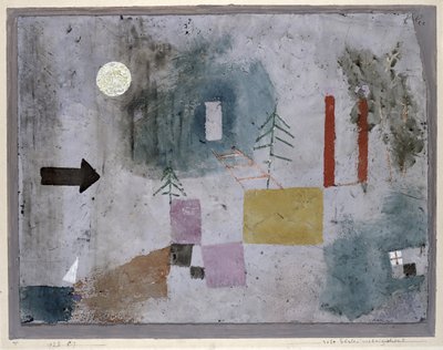 Procházení červeným sloupům od Paul Klee