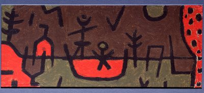 Rybník v parku - Malování od Paul Klee