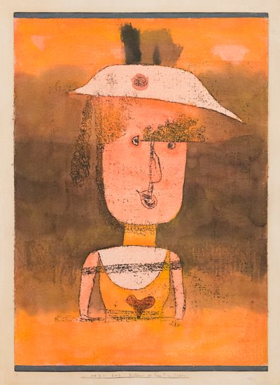 Portrét Frau P. na jihu od Paul Klee