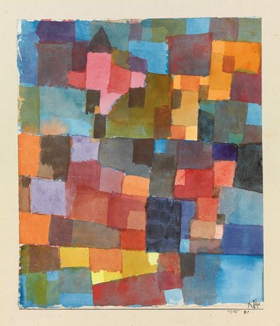 Architektura místností (studená-teplá) od Paul Klee