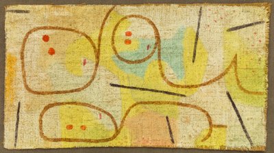 Ležící, c. 1937 (olej na pytlovině) od Paul Klee