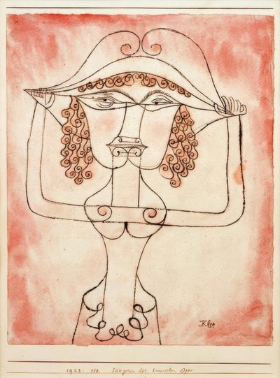 Zpěvák komické opery od Paul Klee