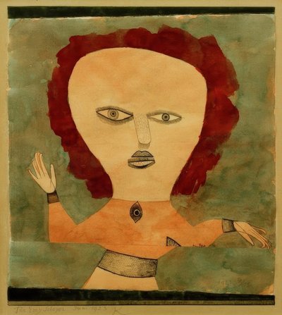 Herec jako žena od Paul Klee