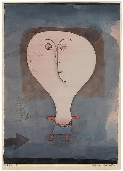 Strach z dívky. 1922 od Paul Klee