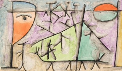 západ slunce od Paul Klee