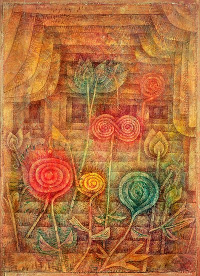 Spirálové květiny od Paul Klee