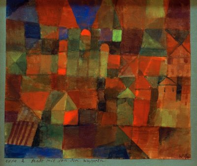 Město se třemi kopulemi od Paul Klee