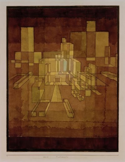 Pohled na město od Paul Klee