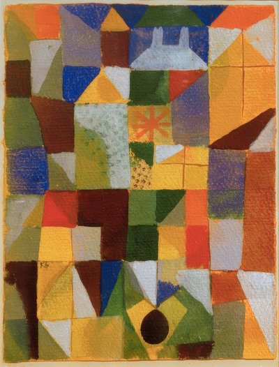 Městská kompozice s d. žlutá okna od Paul Klee