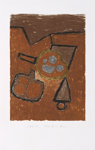 Zátiší v hnědé od Paul Klee