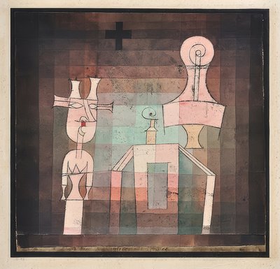 Zátiší se sochami. 1923 od Paul Klee