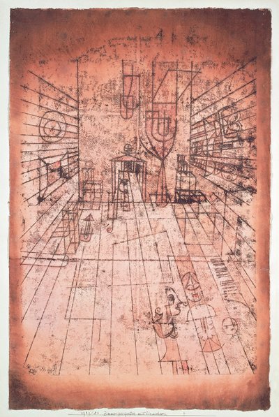 Švýcarsko, Bern, Perspektiva pokoje s obyvateli od Paul Klee