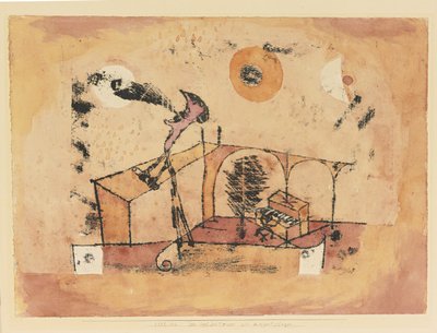 Hrdinný tenorista jako koncertní zpěvák, 1922 od Paul Klee