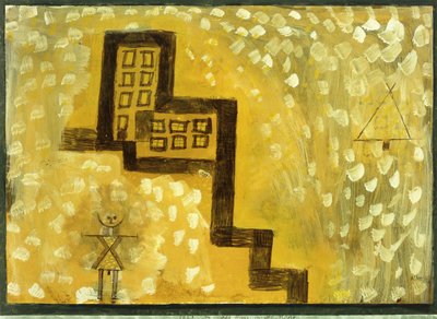 Dům na kopci; Dům na výšině od Paul Klee