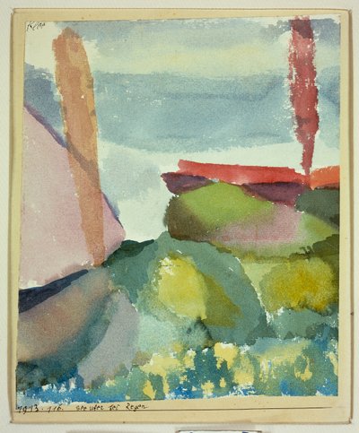 Moře v dešti od Paul Klee