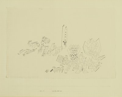 Věž odolává útoku od Paul Klee