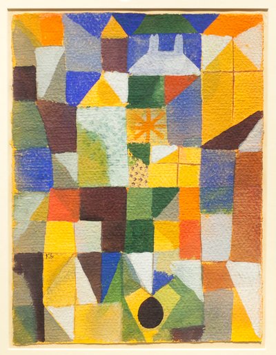 Kaupunkikokoonpano keltaisilla ikkunoilla od Paul Klee