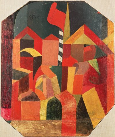 S červenou vlajkou od Paul Klee