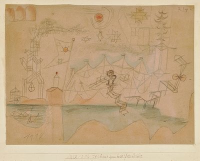 Kreslení do půjčovny lodí. 1918, 204 od Paul Klee