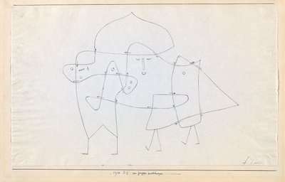 En group closed Enlacés en un groupe, 1930. od Paul Klee