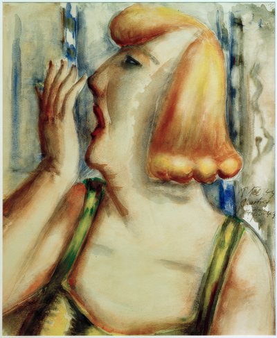 Zívající žena od Paul Kleinschmidt