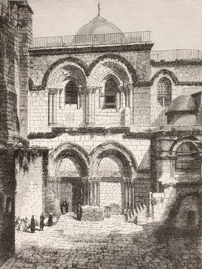 Jeruzalém, Palestina. Chrám Božího hrobu v 19. století. od Paul Lacroix