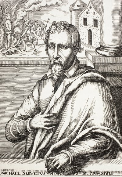 Michael Servetus, známý také jako Miguel Servet nebo Miguel Serveto od Paul Lacroix
