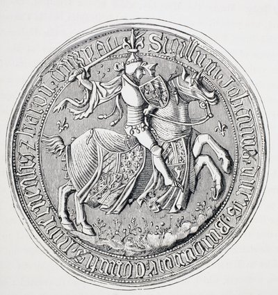 Pečeť burgundského vévody, hraběte z Nevers a barona z Donzy 1371 - 1419. od Paul Lacroix