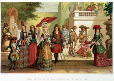 Typy módy za Ludvíka XIII. a Ludvíka XIV. – v „“ 17. století – Instituce: zvyky a kostýmy, Francie 1590-1700“ od Paula Lacroixe od Paul Lacroix