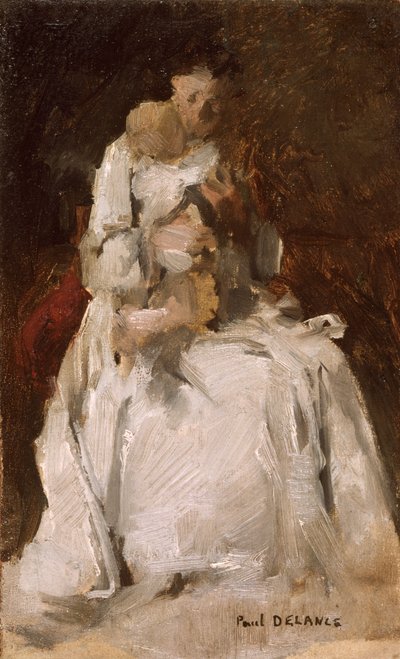 Matka s dítětem (obraz) od Paul Louis Delance