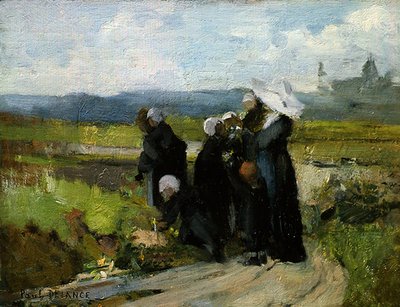 Sirotci z Bayeux (olej na panelu) od Paul Louis Delance