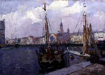 Přístav Ostende (ropa na palubě) od Paul Mathieu