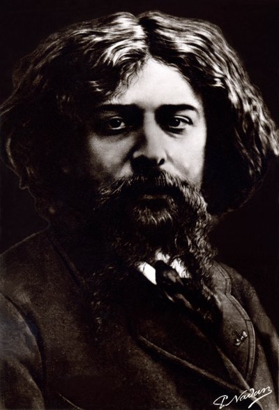 Alphonse Daudet, asi 1880 (foto) od Paul Nadar