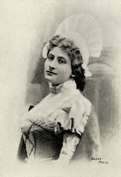 Portrét Lucienne Breval (foto) od Paul Nadar
