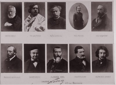 Deset portrétů od Paula Nadara (č/b foto) od Paul Nadar