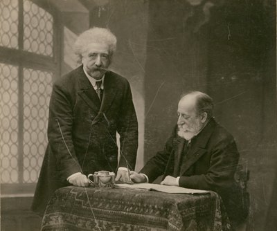 [Dva muži v interiéru, pravděpodobně René Thorel a Hollman] od Paul Nadar