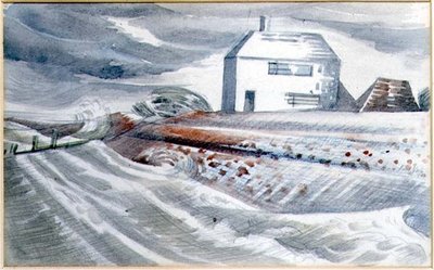 Dům u moře, Dymchurch, Kent od Paul Nash