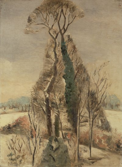 Iver Heath ve sněhu (olej na plátně) od Paul Nash