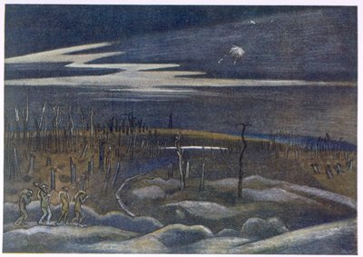 Meadow with Copse, od britských umělců na frontě, pokračování západní fronty, část třetí, Paul Nash od Paul Nash