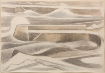Mořská zeď od Paul Nash