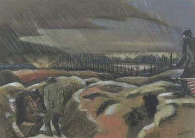 Shellburst, Zillebeke od Paul Nash