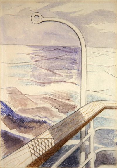 Shiprail (tužka a akvarel na papíře) od Paul Nash